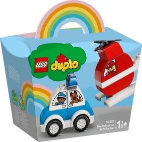10957 Fire Helicopter & Police Car