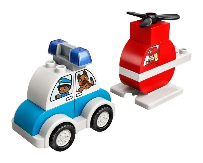 10957 Fire Helicopter & Police Car