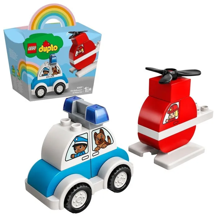 10957 Fire Helicopter & Police Car