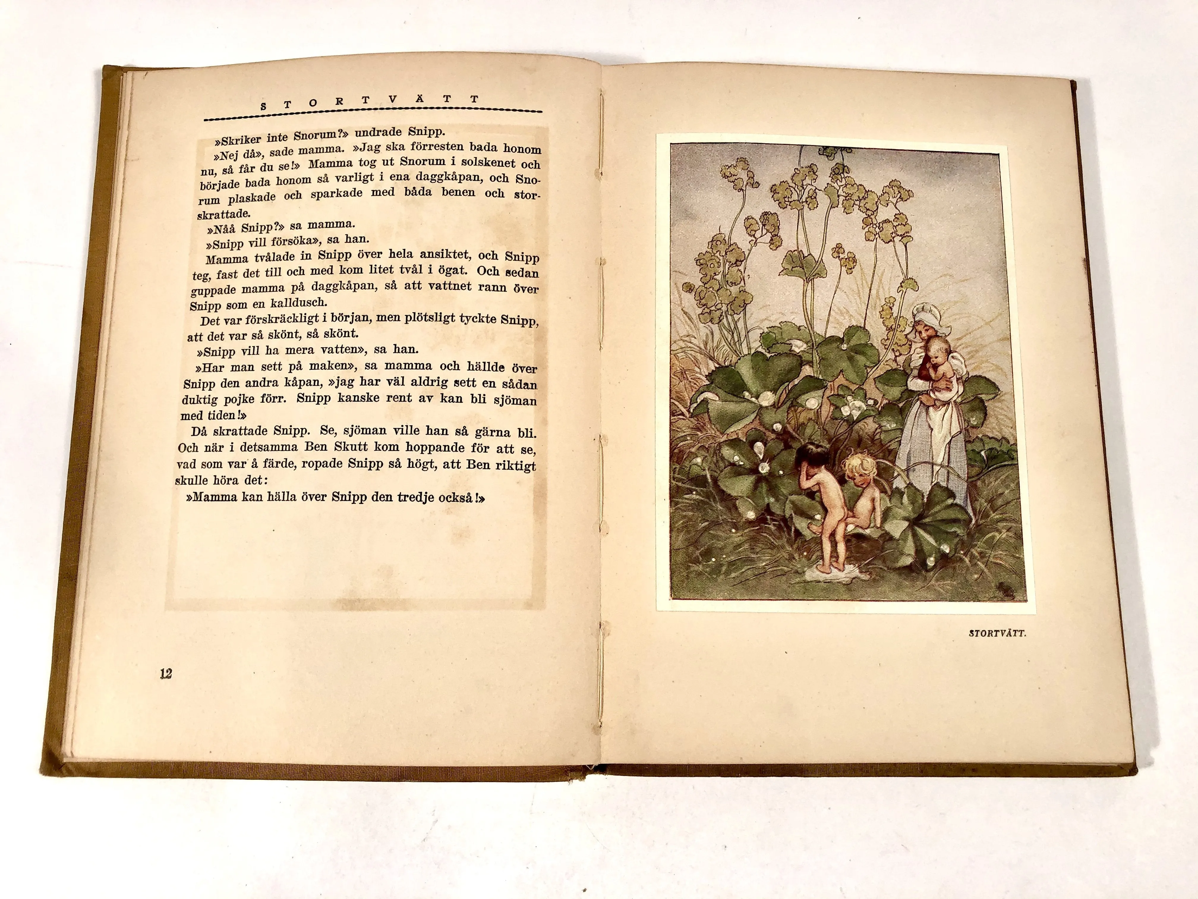 1926 Swedish Kid's Book THE TALE OF SNIP, SNAP, SNORUM || Vivi Laurent