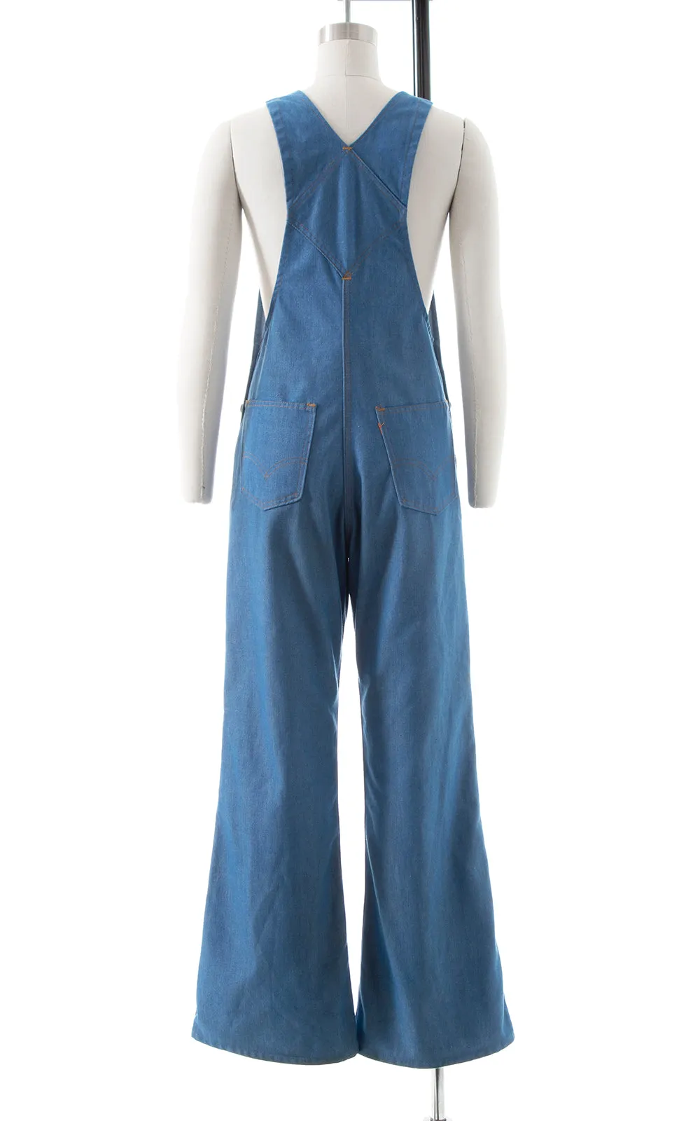 1970s LEVI'S ORANGE TAB Denim Bell Bottom Overalls | medium