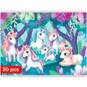 30 Pcs Jigsaw Puzzles for Kids |Unicorns