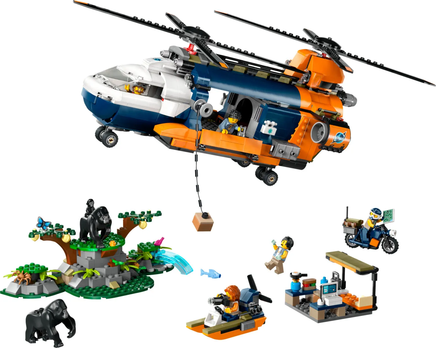 60437 Jungle Explorer Helicopter at Base Camp