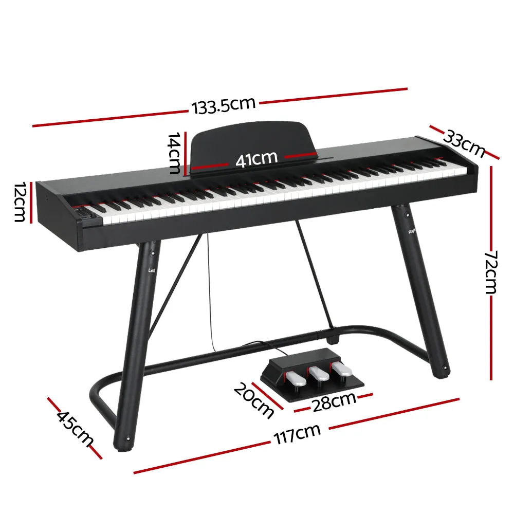 88 Full-Weighted Keys Electric Piano Keyboard w/ Stand | Alpha