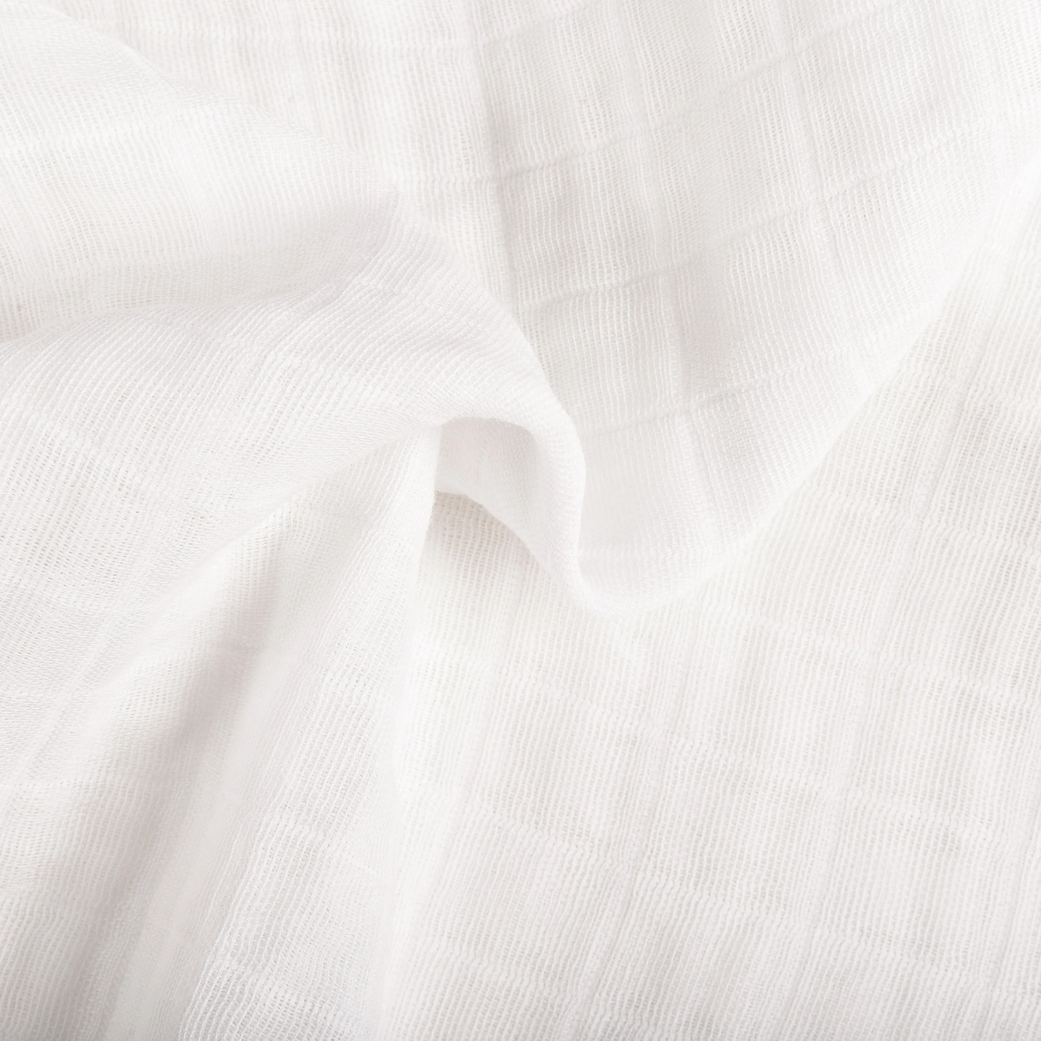 All-Stages Bassinet Sheet in GOTS Certified Organic Muslin Cotton - White