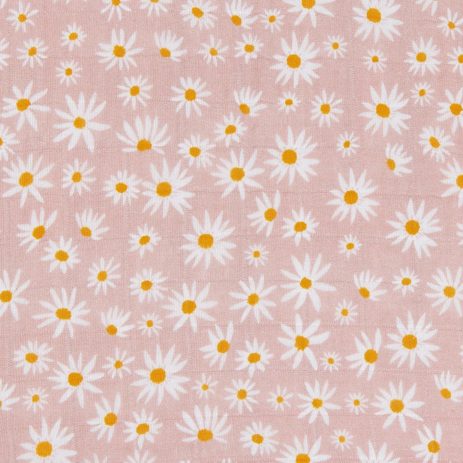All-Stages Midi Crib Sheet in GOTS Certified Organic Muslin Cotton - Daisy