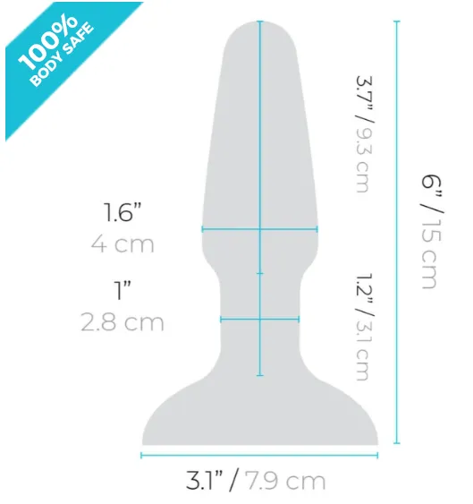 b-Vibe Rimming 2 - Remote-Controlled Vibrating Black Butt Plug