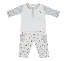 Baby Boy's Knights and Castles Print Pants Set