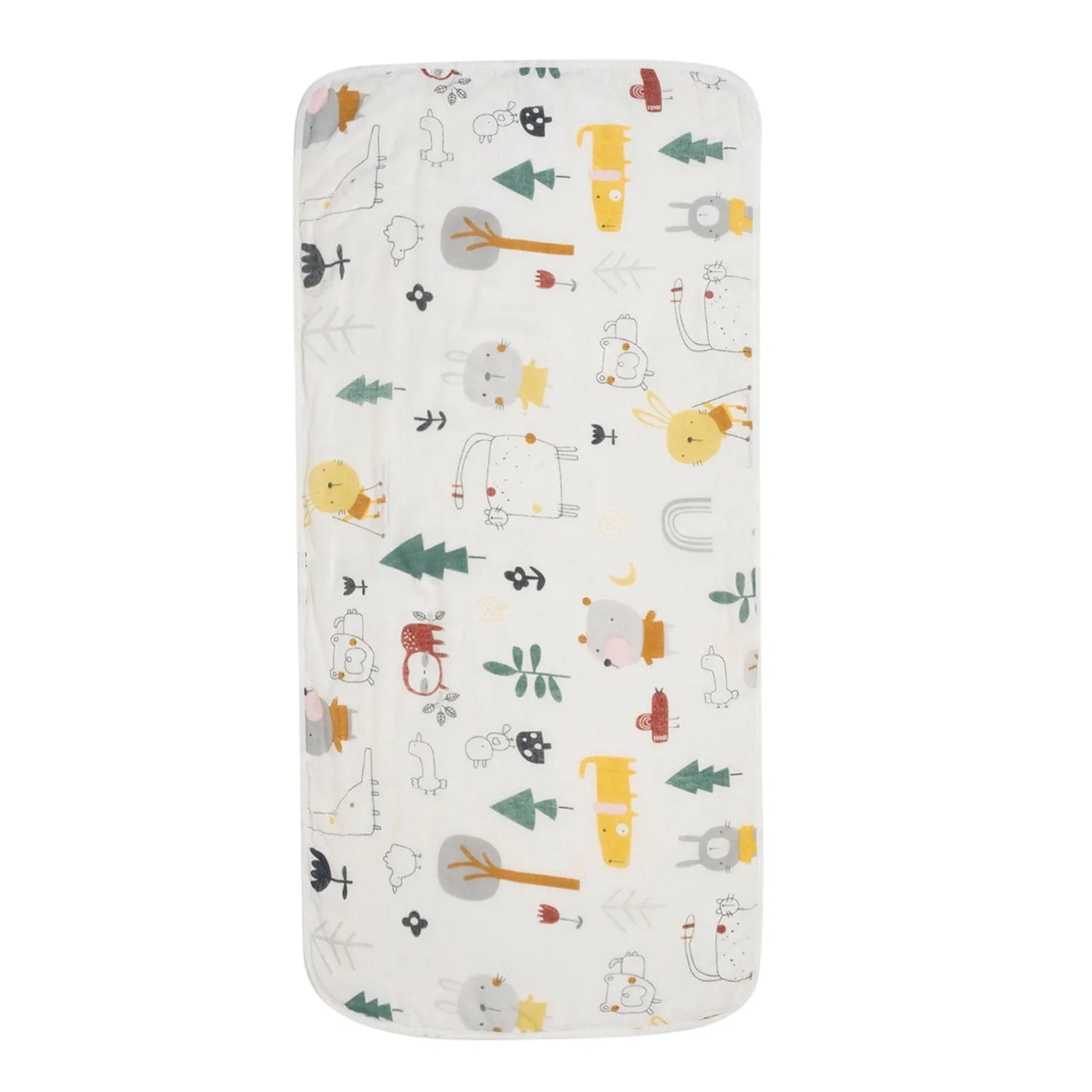 Baby Moo Zoo 100% Cotton Ultra Soft Eco Friendly Absorbent Towel - White