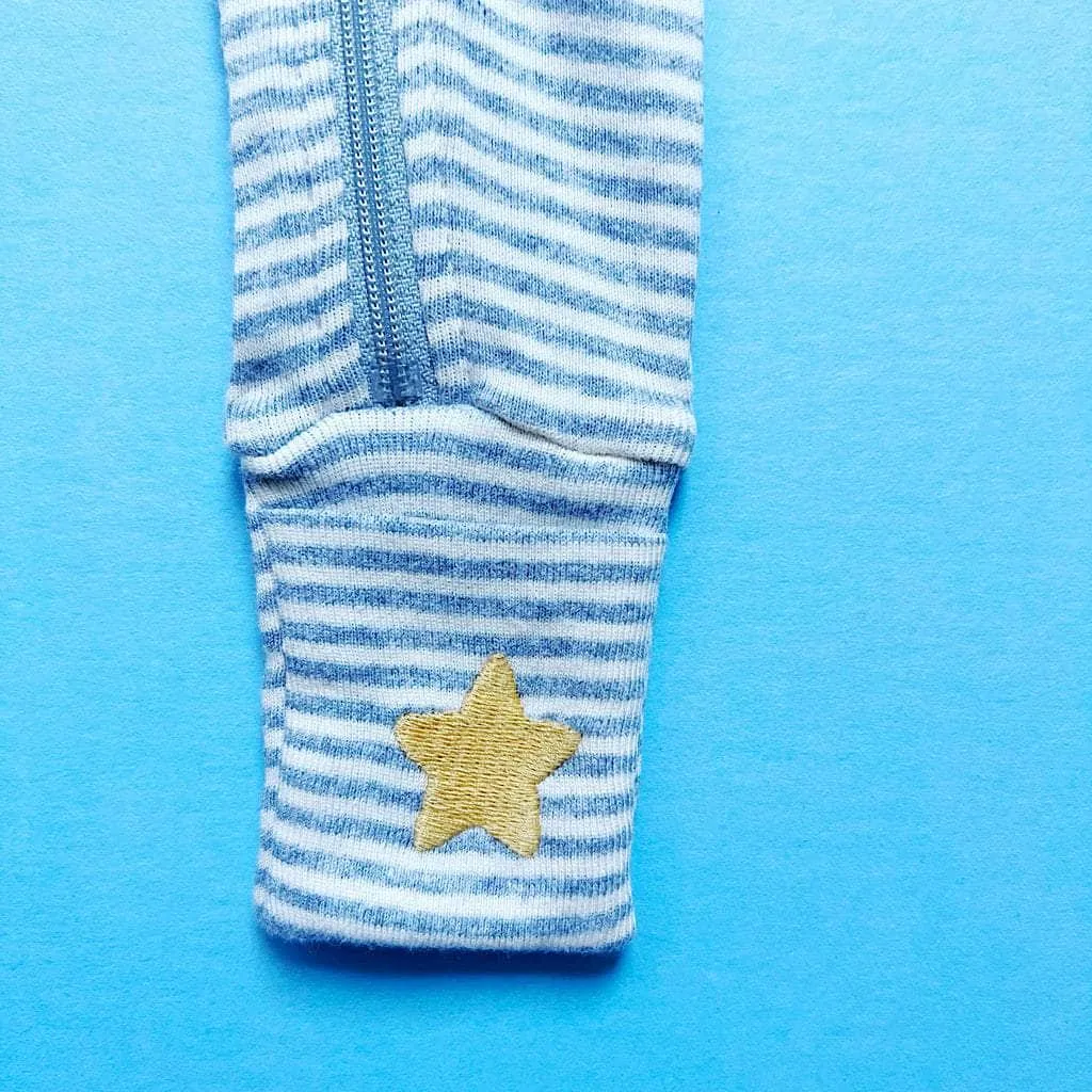 Baby Zip Sleeper-Bunny Embroidery