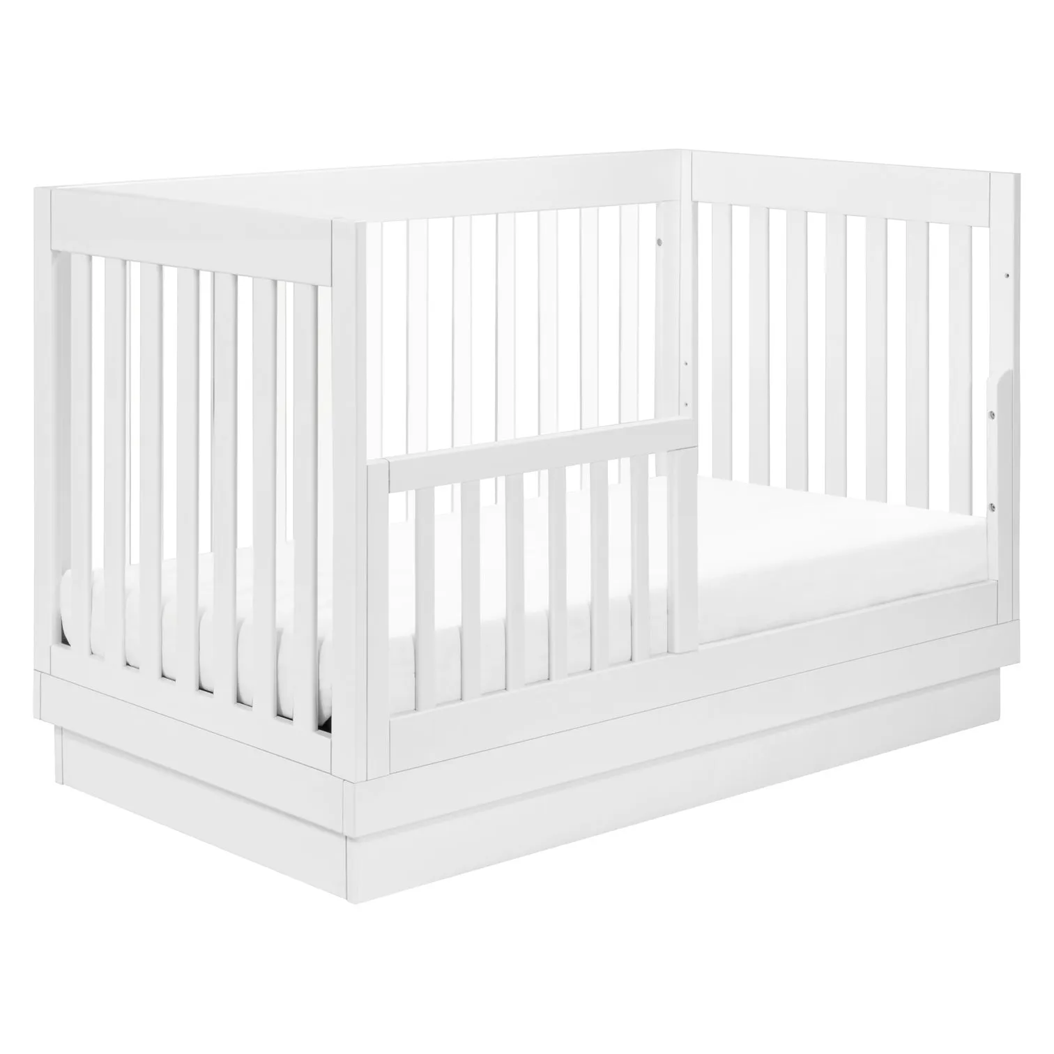 Babyletto Harlow Acrylic 3-in-1 Convertible Crib with Toddler Bed Conversion Kit