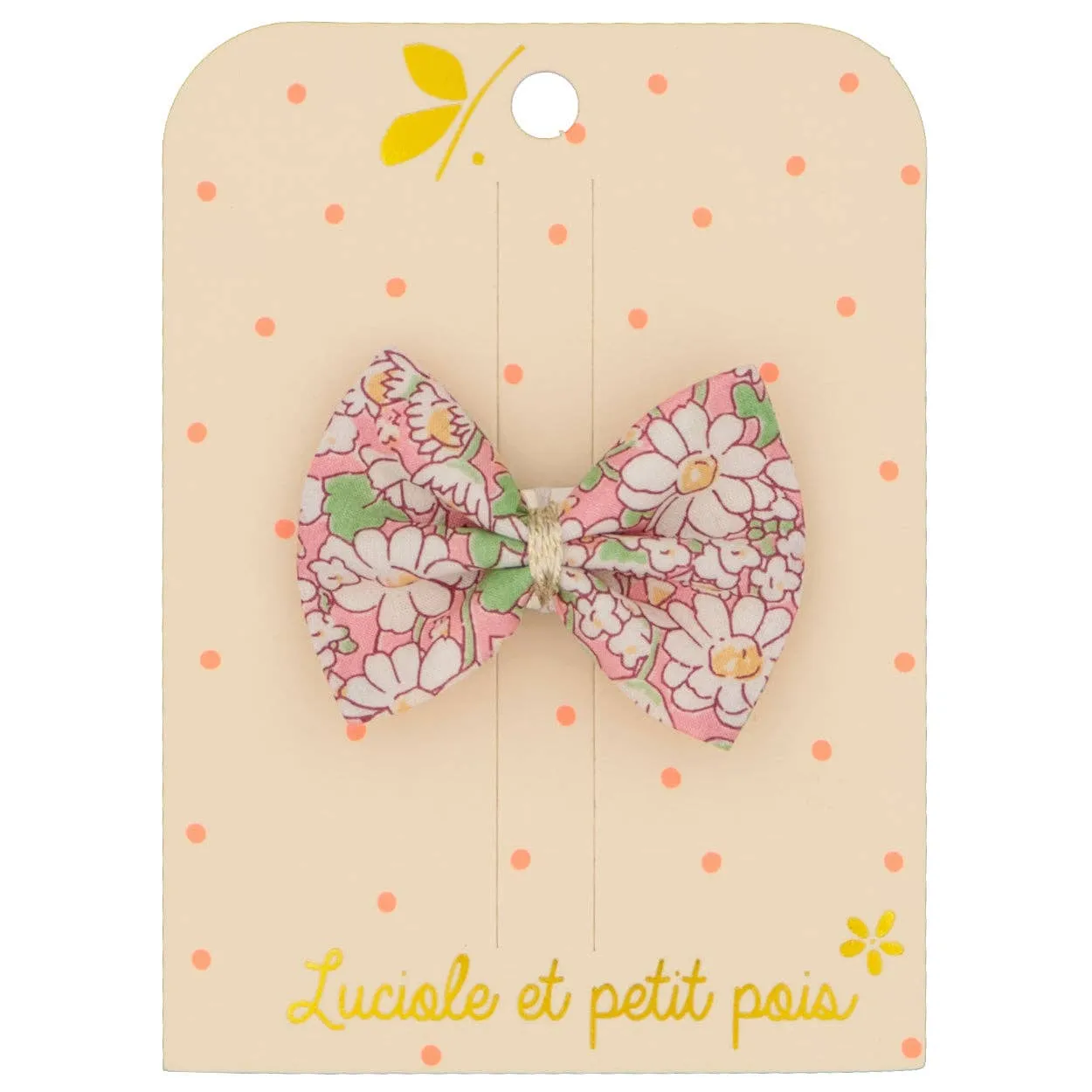 Bow clip - Liberty Alice peach