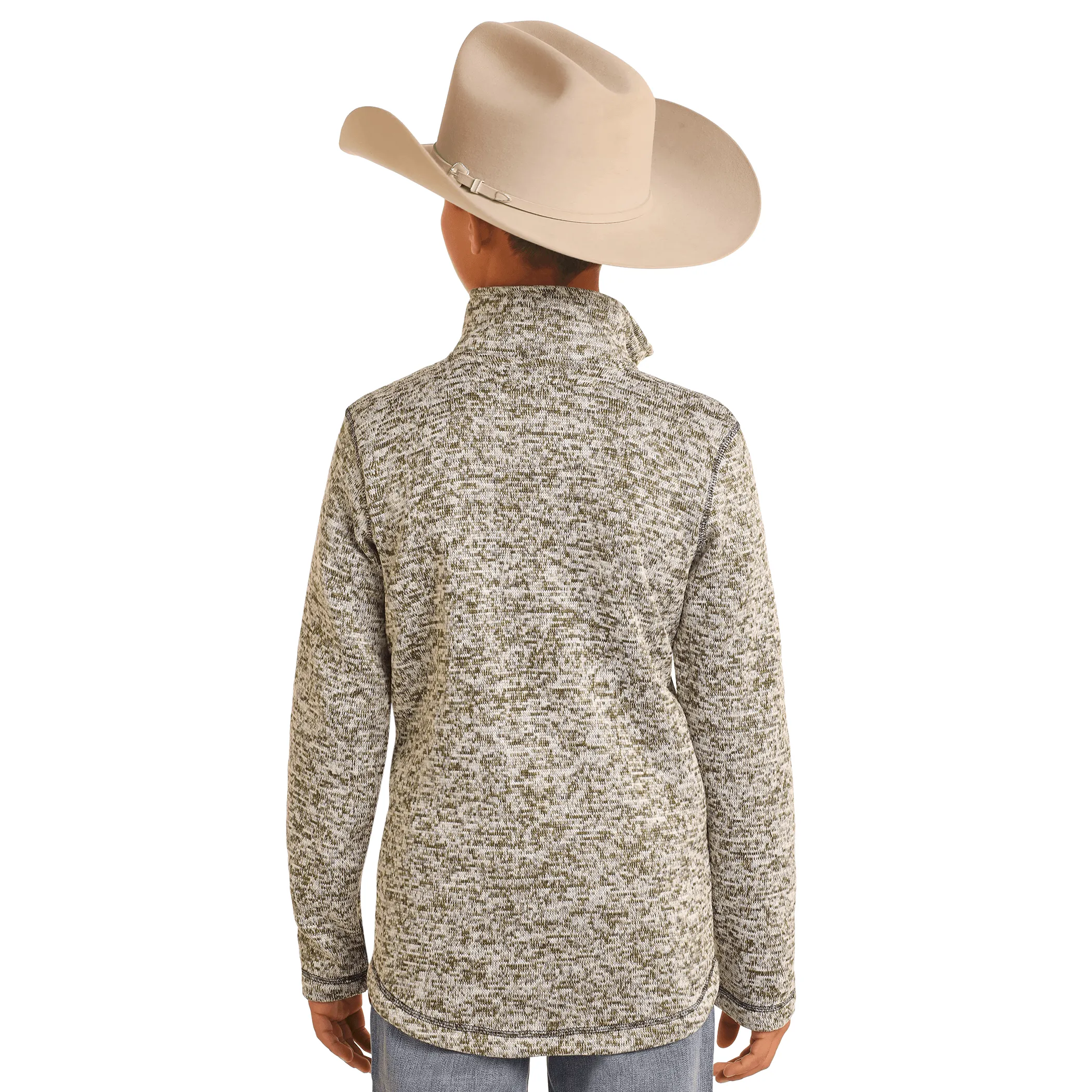Boy's Powder River Outfitters Knit Melange Jacket DK92C04101