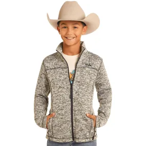 Boy's Powder River Outfitters Knit Melange Jacket DK92C04101