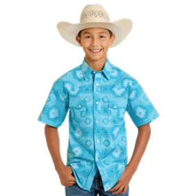 Boy's Rock & Roll Aztec Short Sleeve Shirt BBN3S06482