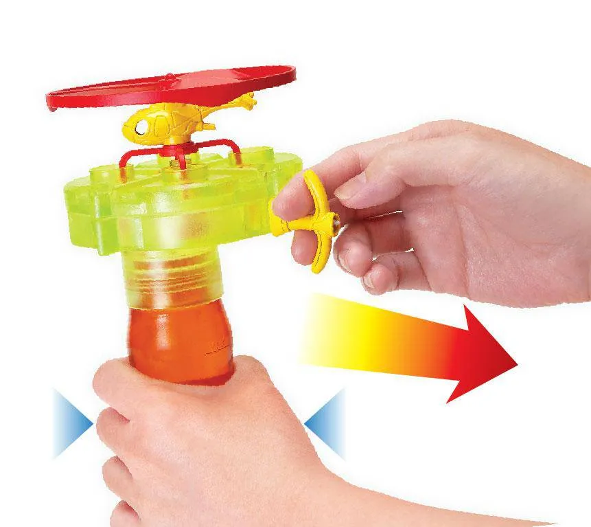 BUBBLE CHOPPER Flying Helicopter Toy