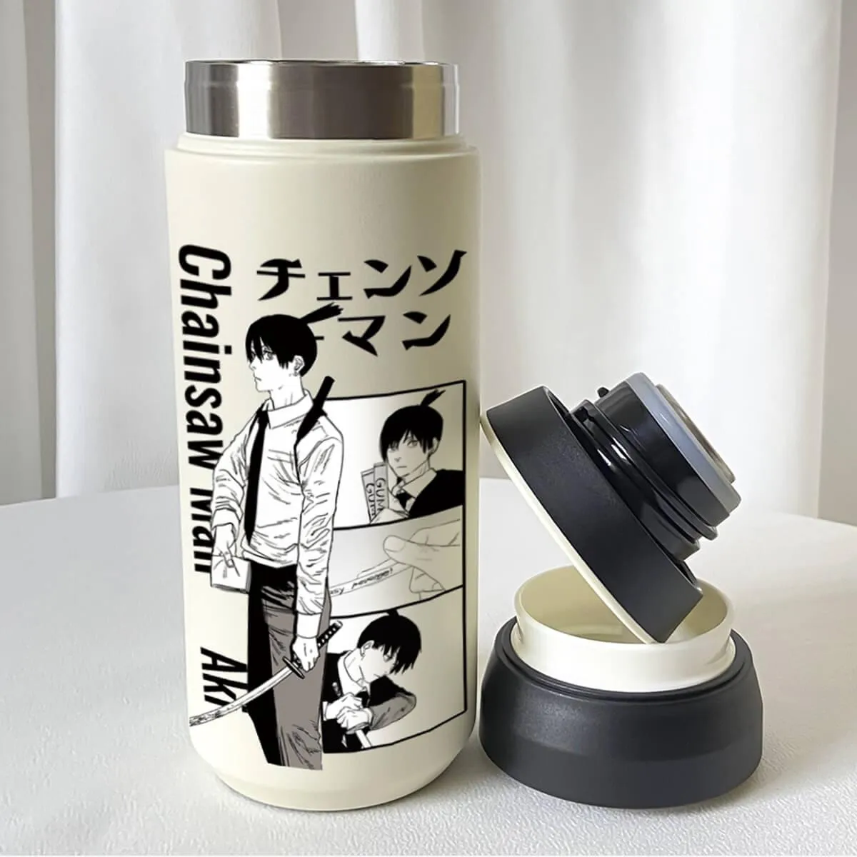 Chainsaw Man Manga Thermos Water Bottle