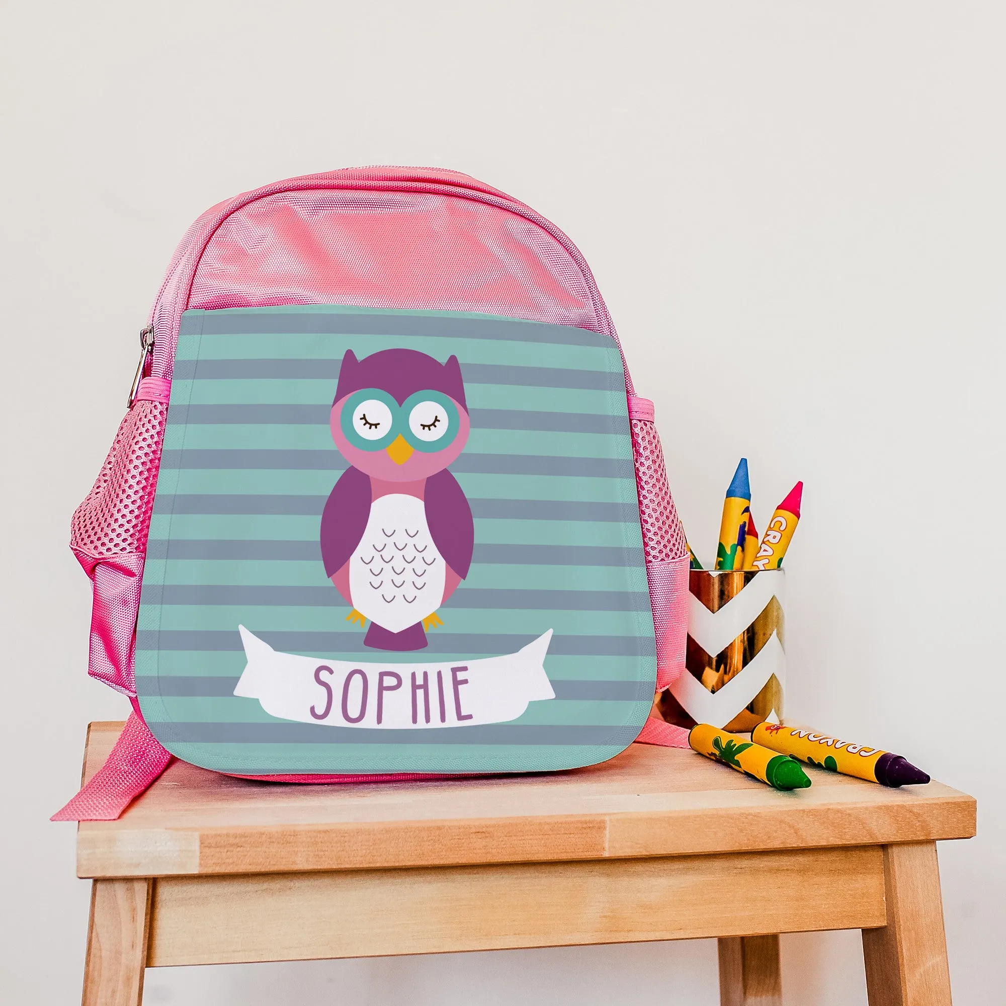 Children's Personalised Wise Owlet Backpack