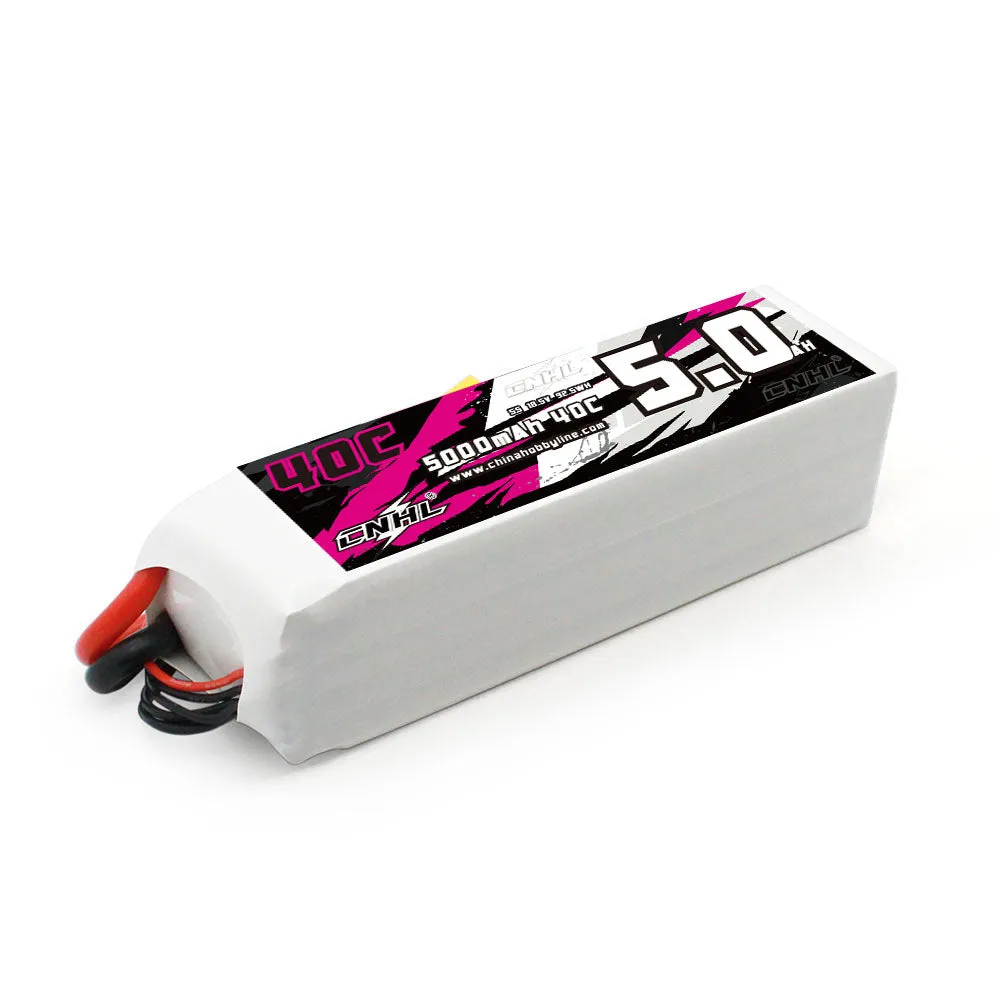 CNHL 5000mAh 18.5V 5S 40C Lipo Battery with XT90 Plug