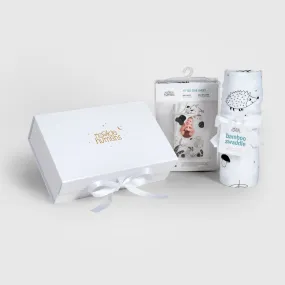 Crib Sheet & Swaddle Baby Gift Set - Woodland Dreams