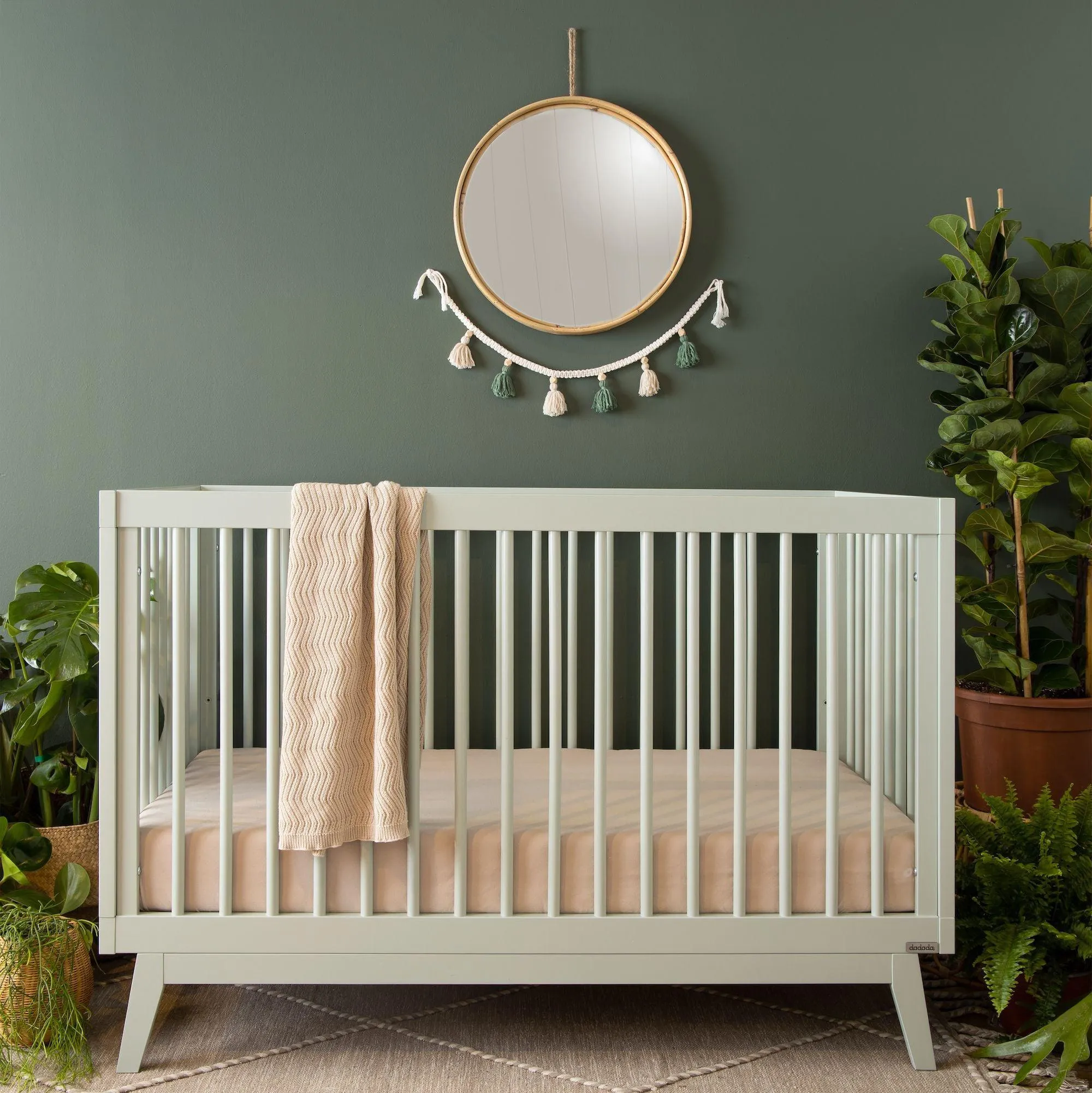 Dadada - Soho 3-in-1 Convertible Crib - Sage