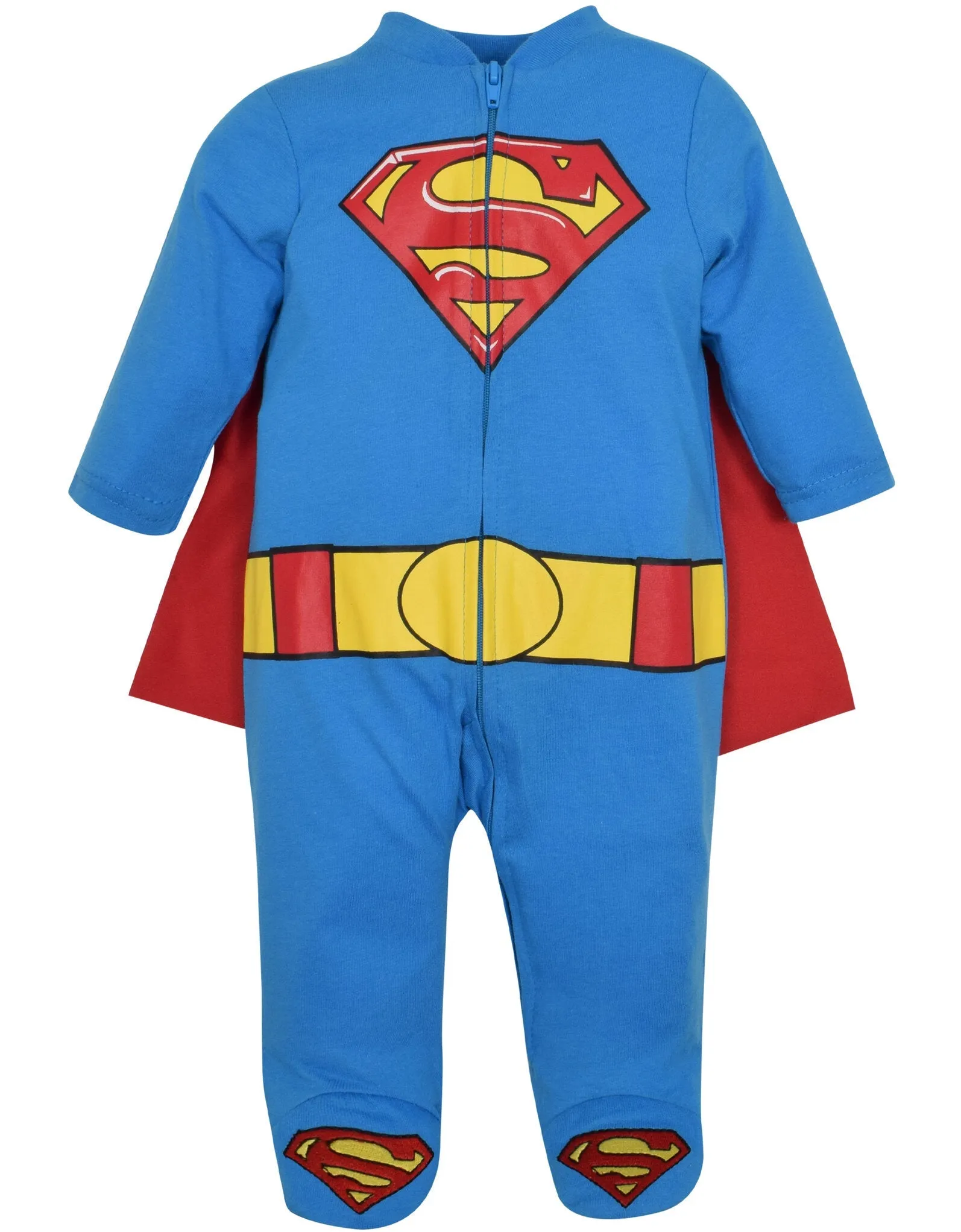 DC Comics Justice League Zip Up Costume Coverall and Cape
