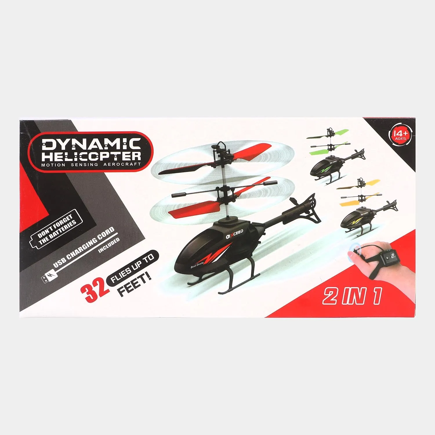Optimized Dynamic Motion-Sensing Helicopter