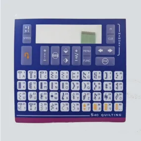 Foil Keyboard for Husqvarna Viking 540