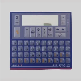 Foil Keyboard for Husqvarna Viking 550