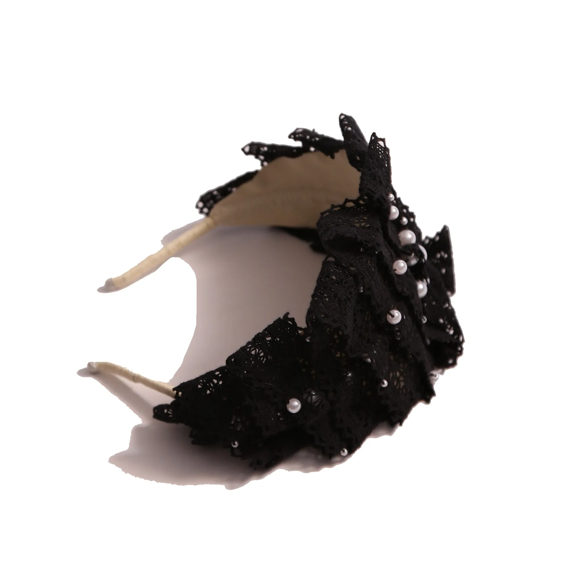 GAEL SCROLLED LACE TIARA