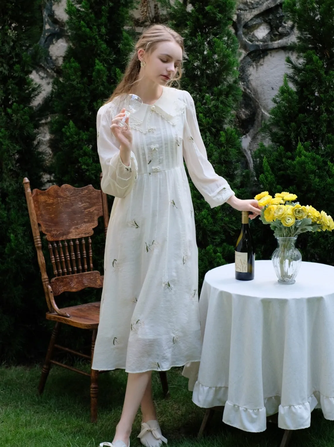 Gentle Baby Flower French Style Dress
