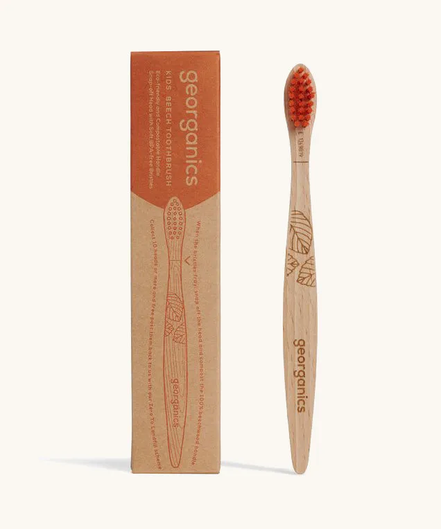 Georganics Beechwood Kids Toothbrush - Soft Bristles