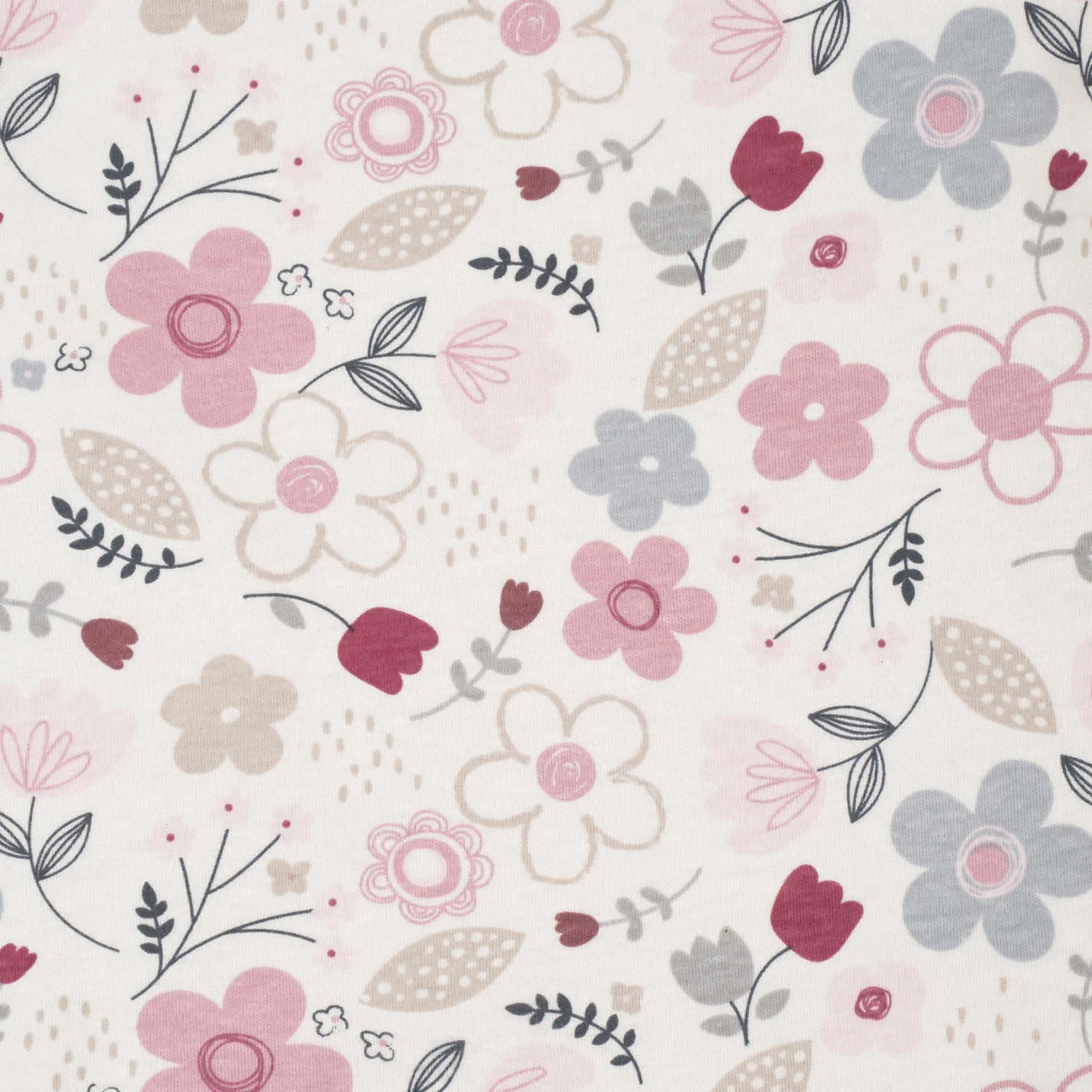 Gerber® Organic Girls Flowers Reversible Blanket