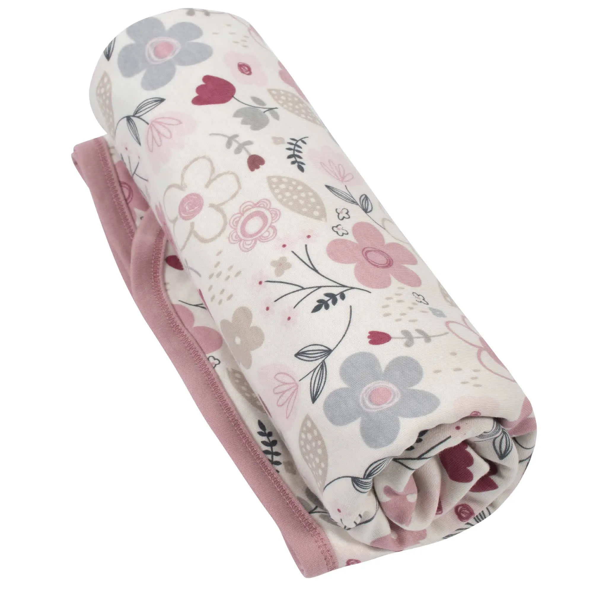 Gerber® Organic Girls Flowers Reversible Blanket