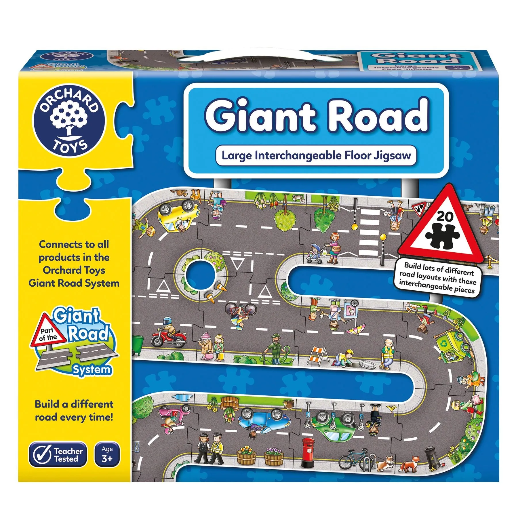 Giant Road Jigsaw - 20 piece floor puzzle by Orchard Toys