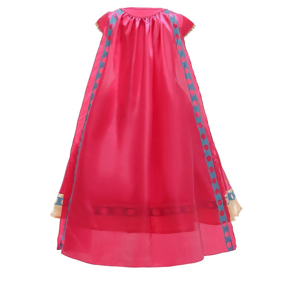 Girls Princess Jasmine Costume Toddler Dress Up with Accessories Christmas Party