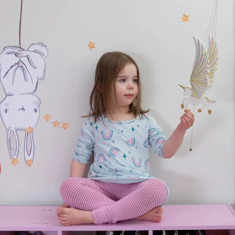 Golden Unicorn Flying Mobile