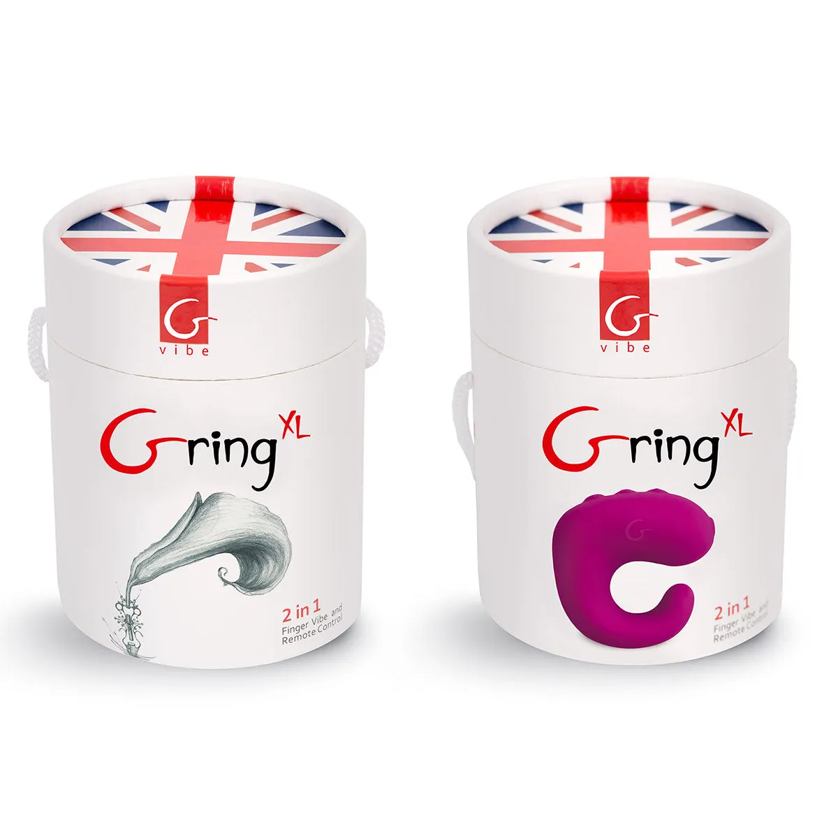 Gvibe Gring XL 2-in-1 Finger Vibe & Remote Control Sweet Raspberry