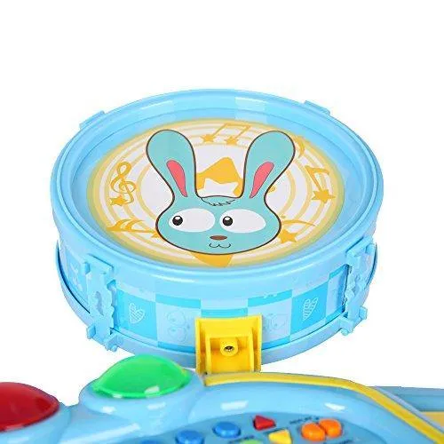 Kid's Musical Instrument Jazz Drum Play Set with 24 Keys Keyboard
