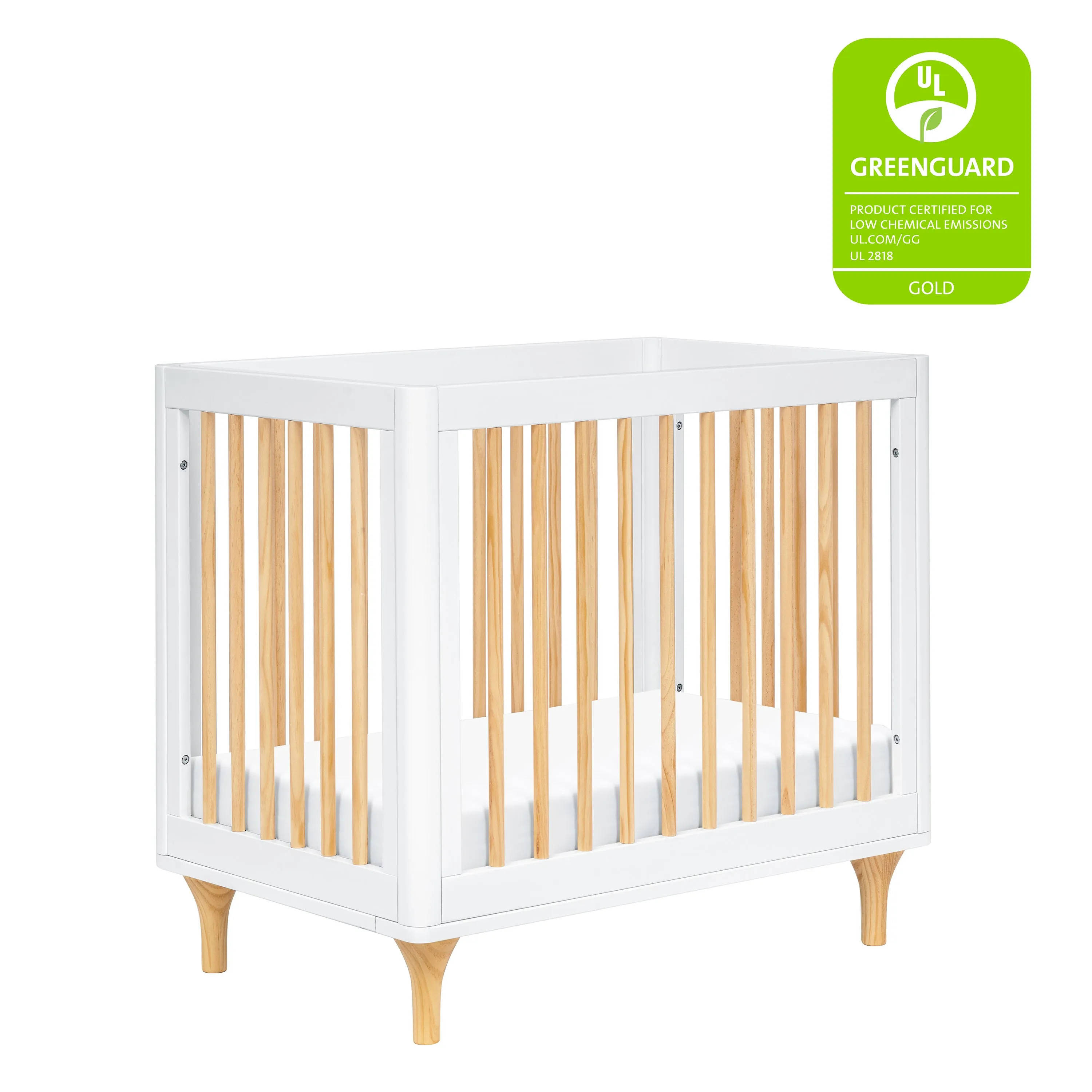 Lolly 4-in-1 Convertible Mini Crib and Twin Bed with Toddler Bed Conversion Kit