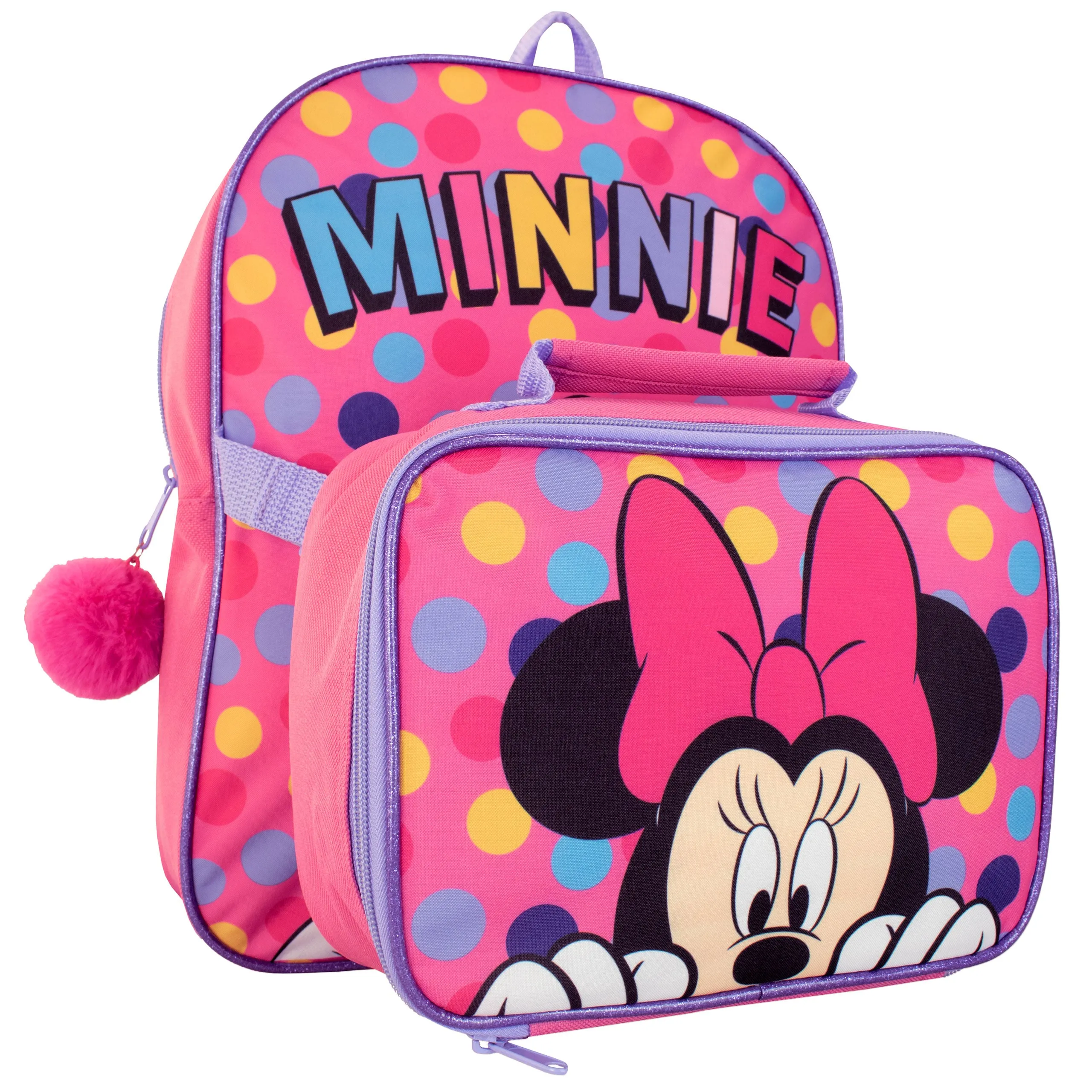 Minnie Mouse Backpack and Lunch Bag Set