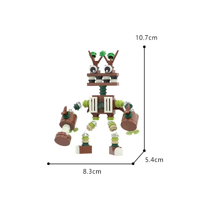MOC Enlightenment Small Building Block Cute Monster Choir Small Set My Singing Monster