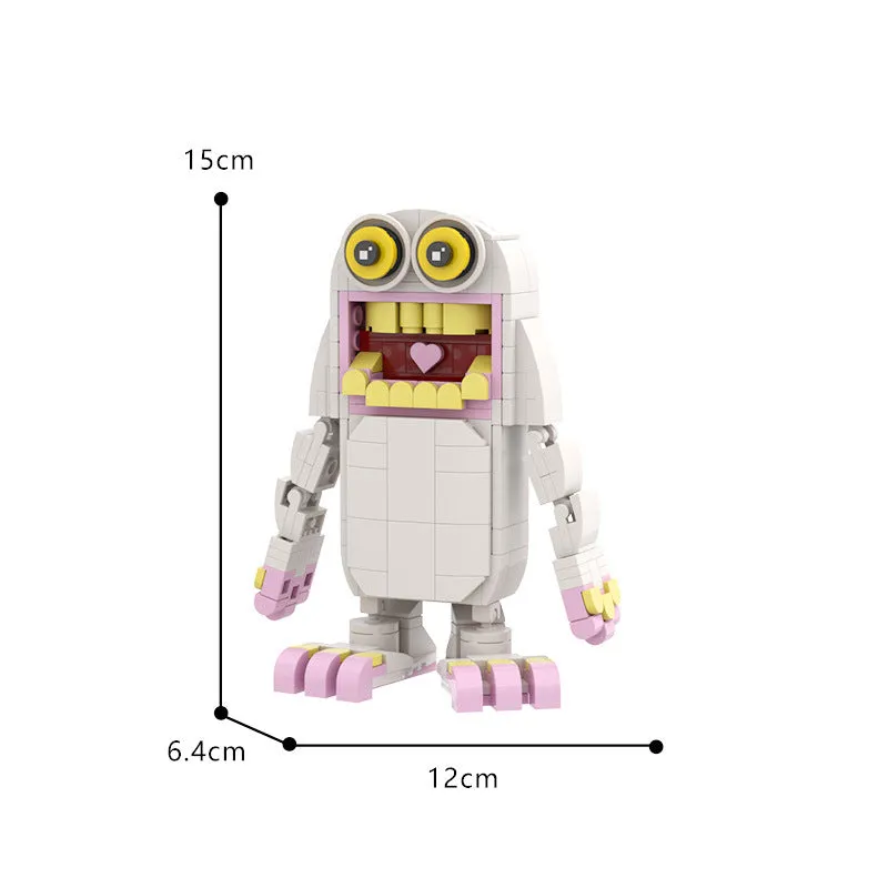 MOC Enlightenment Small Building Block Cute Monster Choir Small Set My Singing Monster