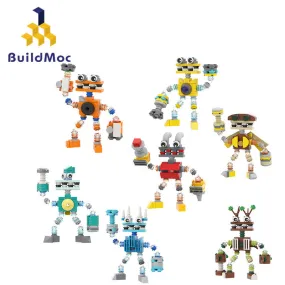 MOC Enlightenment Small Building Block Cute Monster Choir Small Set My Singing Monster