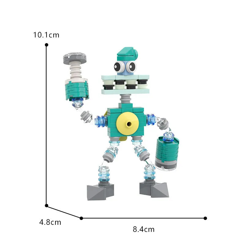 MOC Enlightenment Small Building Block Cute Monster Choir Small Set My Singing Monster