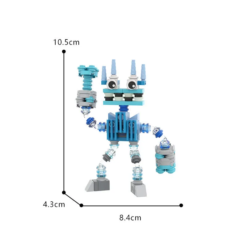 MOC Enlightenment Small Building Block Cute Monster Choir Small Set My Singing Monster