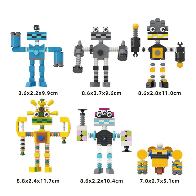 MOC Enlightenment Small Building Block Cute Monster Choir Small Set My Singing Monster