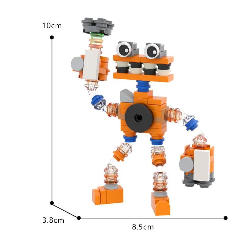 MOC Enlightenment Small Building Block Cute Monster Choir Small Set My Singing Monster