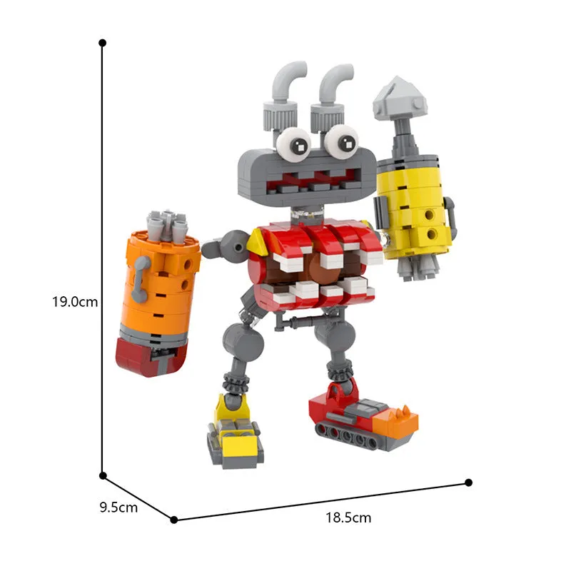 MOC Enlightenment Small Building Block Cute Monster Choir Small Set My Singing Monster