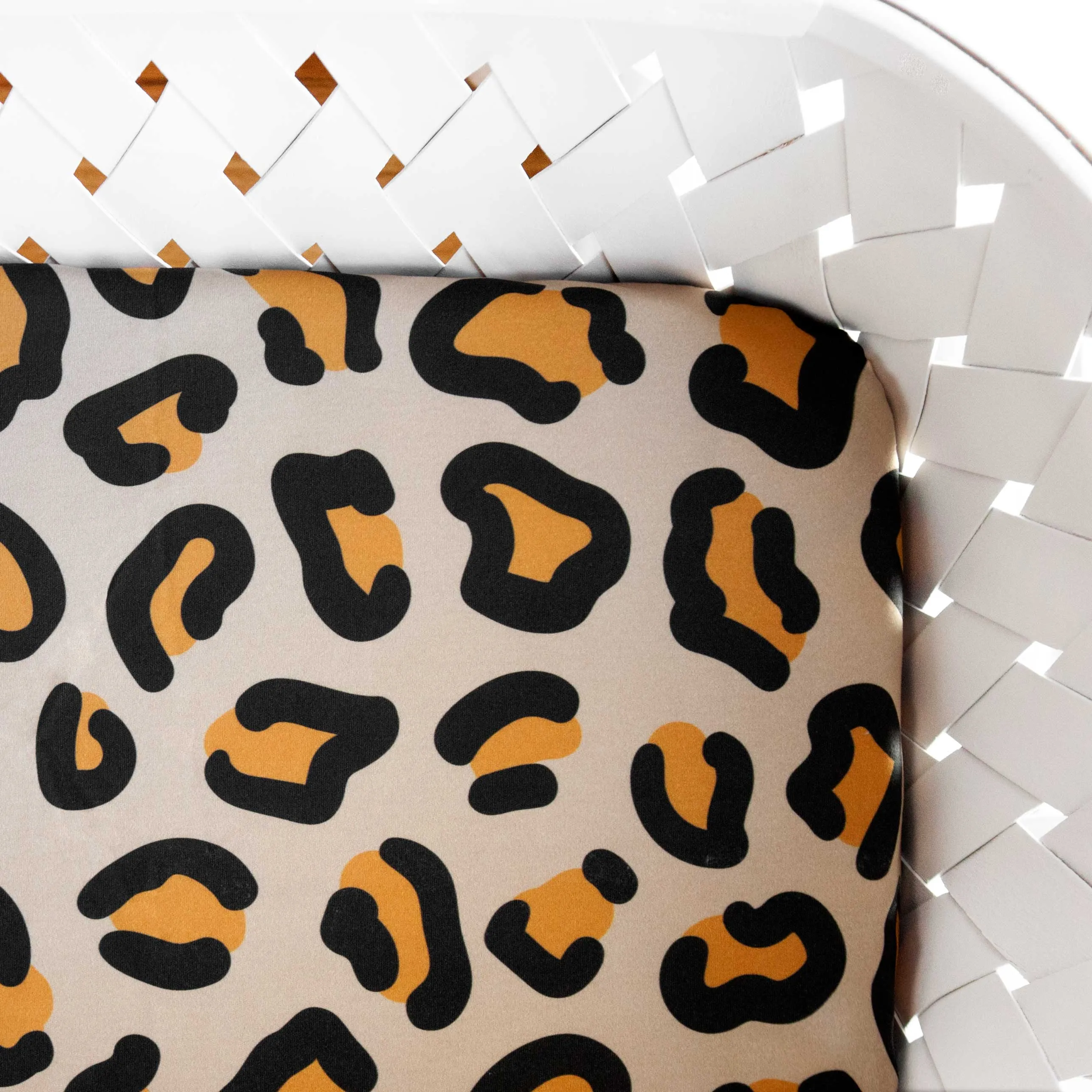 Organic Crib Sheet Leopard Print